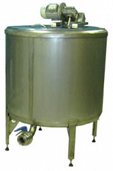 Ванна (технологическая пищевая емкость-резервуар с мешалкой) ИПКС-053-1000М(Н) на 1000 литров