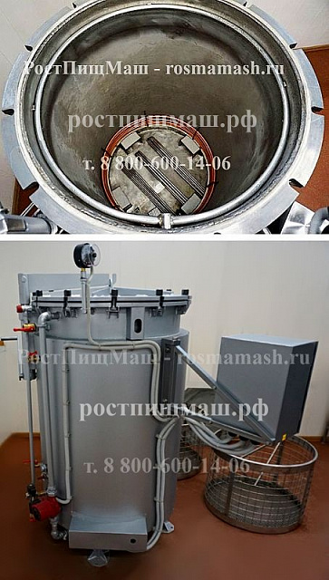 Автоклав для консервирования  ИПКС-128-500П(Н) с паровым нагревом