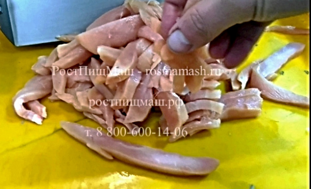 Слайсер нарезки филе рыбы-мяса гильотинного типа QC-660